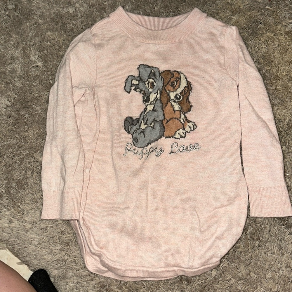 Disney baby gap lady and tramp long sleeve sweater